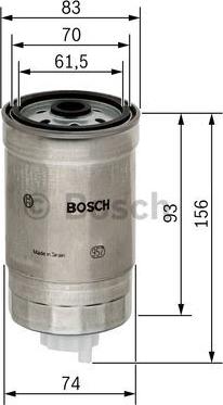 BOSCH 1 457 434 106 - Bränslefilter xdelar.se