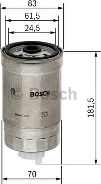 BOSCH 1 457 434 184 - Bränslefilter xdelar.se