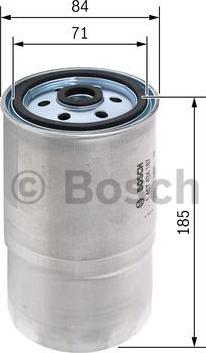 BOSCH 1 457 434 187 - Bränslefilter xdelar.se