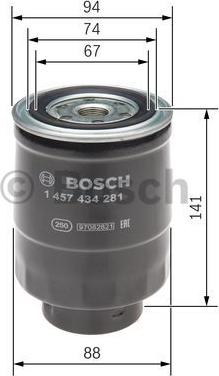 BOSCH 1 457 434 281 - Bränslefilter xdelar.se