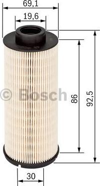 BOSCH 1 457 431 705 - Bränslefilter xdelar.se