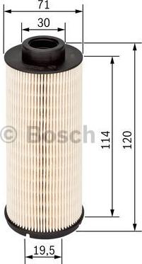 BOSCH 1 457 431 724 - Bränslefilter xdelar.se