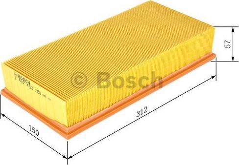 BOSCH 1 457 433 750 - Luftfilter xdelar.se