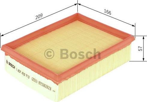 BOSCH 1 457 433 713 - Luftfilter xdelar.se