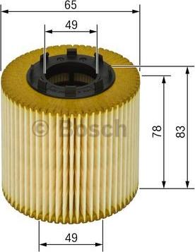 BOSCH 1 457 429 256 - Oljefilter xdelar.se