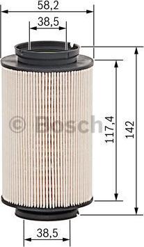 BOSCH 1 457 070 007 - Bränslefilter xdelar.se