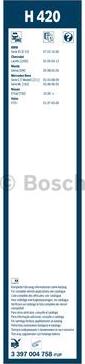 BOSCH 3 397 004 758 - Torkarblad xdelar.se