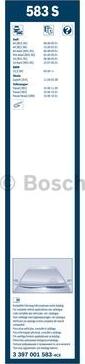 BOSCH 3 397 001 583 - Torkarblad xdelar.se