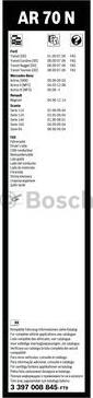 BOSCH 3 397 008 845 - Torkarblad xdelar.se