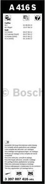 BOSCH 3 397 007 416 - Torkarblad xdelar.se