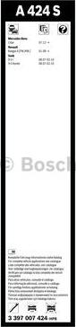 BOSCH 3 397 007 424 - Torkarblad xdelar.se