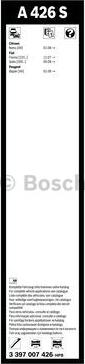 BOSCH 3 397 007 426 - Torkarblad xdelar.se