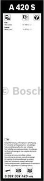 BOSCH 3 397 007 420 - Torkarblad xdelar.se