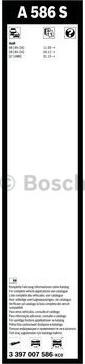 BOSCH 3 397 007 586 - Torkarblad xdelar.se