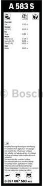 BOSCH 3 397 007 583 - Torkarblad xdelar.se