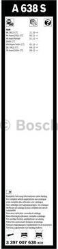 BOSCH 3 397 007 638 - Torkarblad xdelar.se