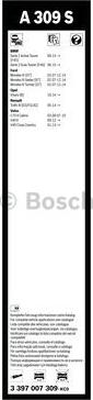 BOSCH 3 397 007 309 - Torkarblad xdelar.se