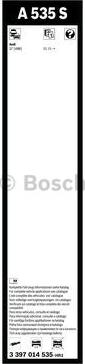 BOSCH 3 397 014 535 - Torkarblad xdelar.se