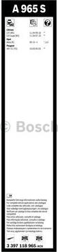 BOSCH 3 397 118 965 - Torkarblad xdelar.se