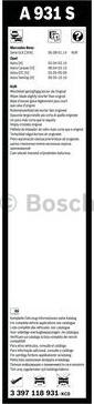 BOSCH 3 397 118 931 - Torkarblad xdelar.se