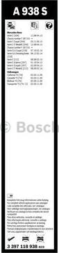 BOSCH 3 397 118 938 - Torkarblad xdelar.se