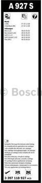 BOSCH 3 397 118 927 - Torkarblad xdelar.se