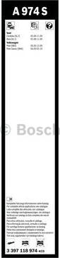 BOSCH 3 397 118 974 - Torkarblad xdelar.se