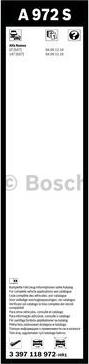 BOSCH 3 397 118 972 - Torkarblad xdelar.se