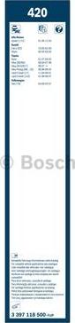 BOSCH 3 397 118 500 - Torkarblad xdelar.se