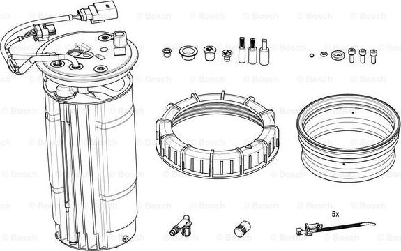 BOSCH F 01C 600 162 - Uppvärmning, tankenhet (ureaämnesinsprutning) xdelar.se