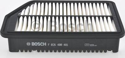 BOSCH F 026 400 481 - Luftfilter xdelar.se