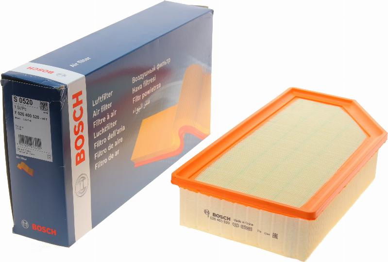 BOSCH F 026 400 520 - Luftfilter xdelar.se