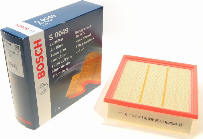 BOSCH F 026 400 049 - Luftfilter xdelar.se