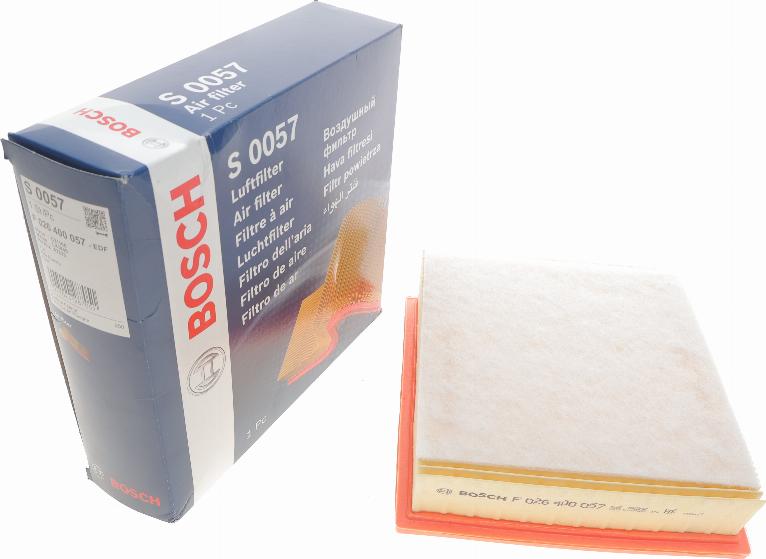 BOSCH F 026 400 057 - Luftfilter xdelar.se