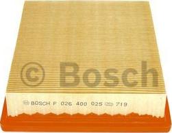 BOSCH F 026 400 025 - Luftfilter xdelar.se