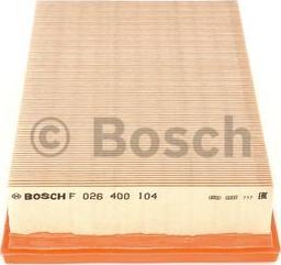 BOSCH F 026 400 104 - Luftfilter xdelar.se