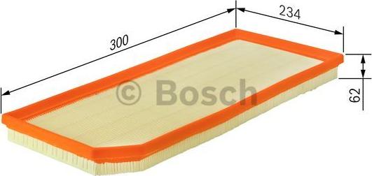 BOSCH F 026 400 119 - Luftfilter xdelar.se