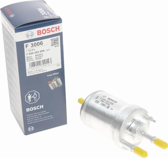 BOSCH F 026 403 006 - Bränslefilter xdelar.se