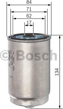 BOSCH F 026 402 097 - Bränslefilter xdelar.se