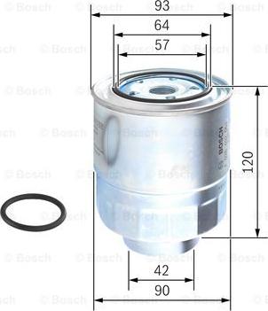 BOSCH F 026 402 063 - Bränslefilter xdelar.se