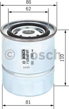 BOSCH F 026 402 011 - Bränslefilter xdelar.se