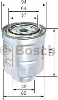 BOSCH F 026 402 110 - Bränslefilter xdelar.se