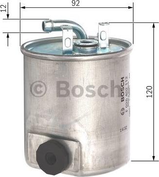 BOSCH F 026 402 112 - Bränslefilter xdelar.se