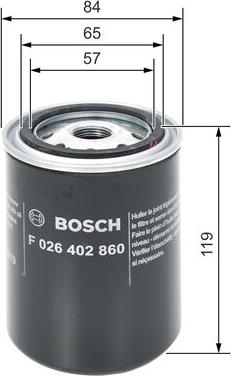 BOSCH F 026 402 860 - Bränslefilter xdelar.se