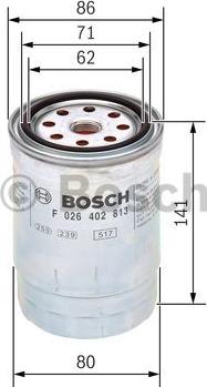 BOSCH F 026 402 813 - Bränslefilter xdelar.se