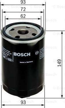 BOSCH F 026 407 004 - Oljefilter xdelar.se