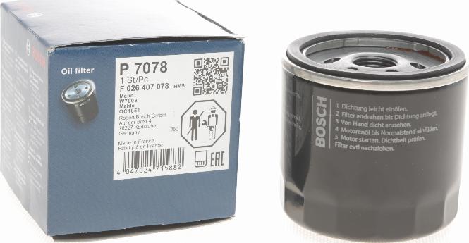 BOSCH F 026 407 078 - Oljefilter xdelar.se