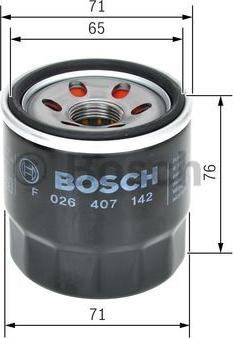 BOSCH F 026 407 142 - Oljefilter xdelar.se