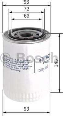 BOSCH F 026 407 121 - Oljefilter xdelar.se