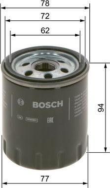 BOSCH F 026 407 268 - Oljefilter xdelar.se